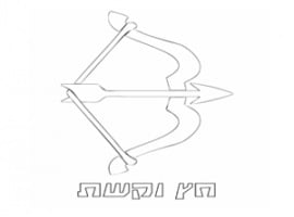 תמונה לצביעה חץ וקשת